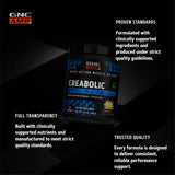 GNC AMP Creabolic 490g back view of packaging