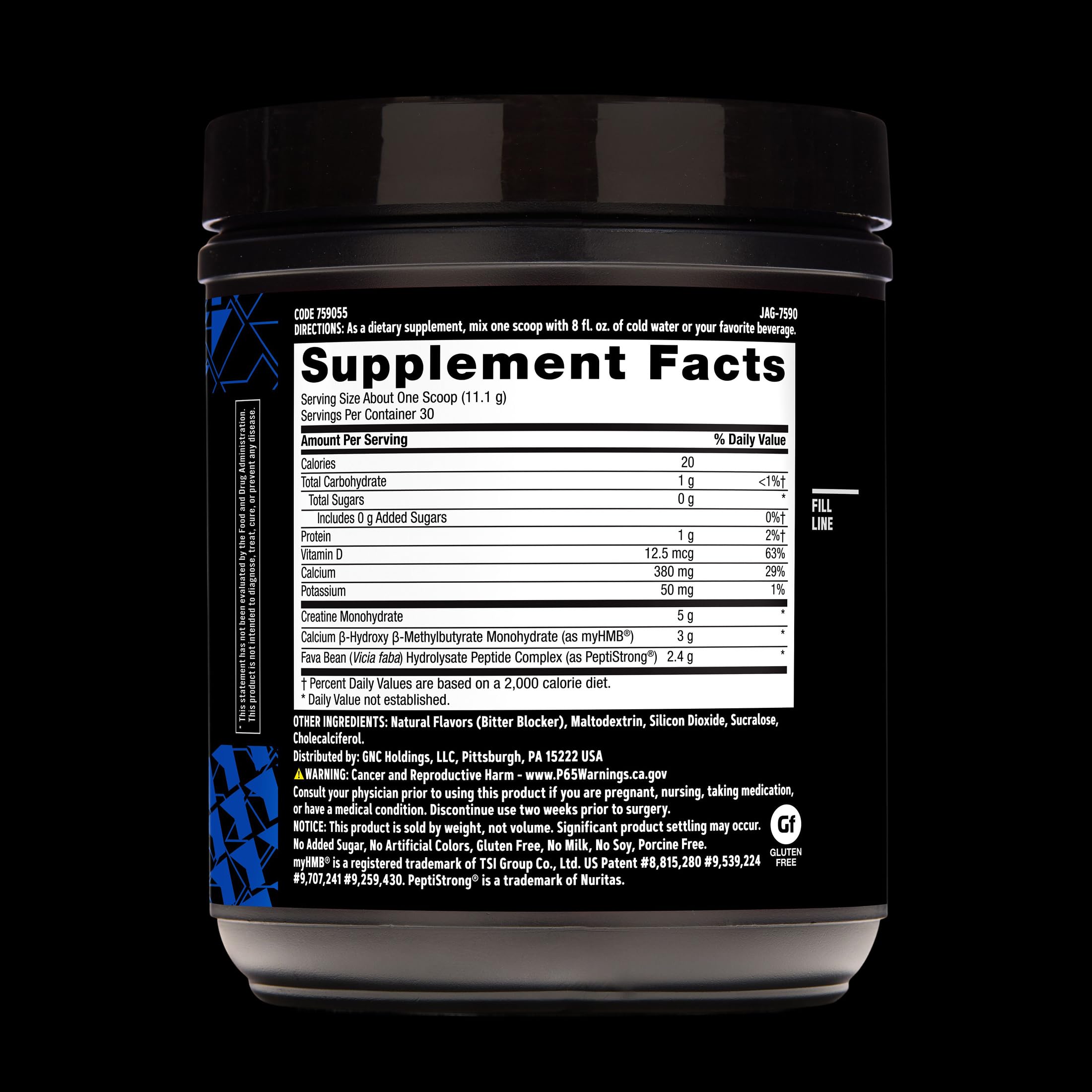 GNC AMP Creabolic Creatine Powder 408g lifestyle shot