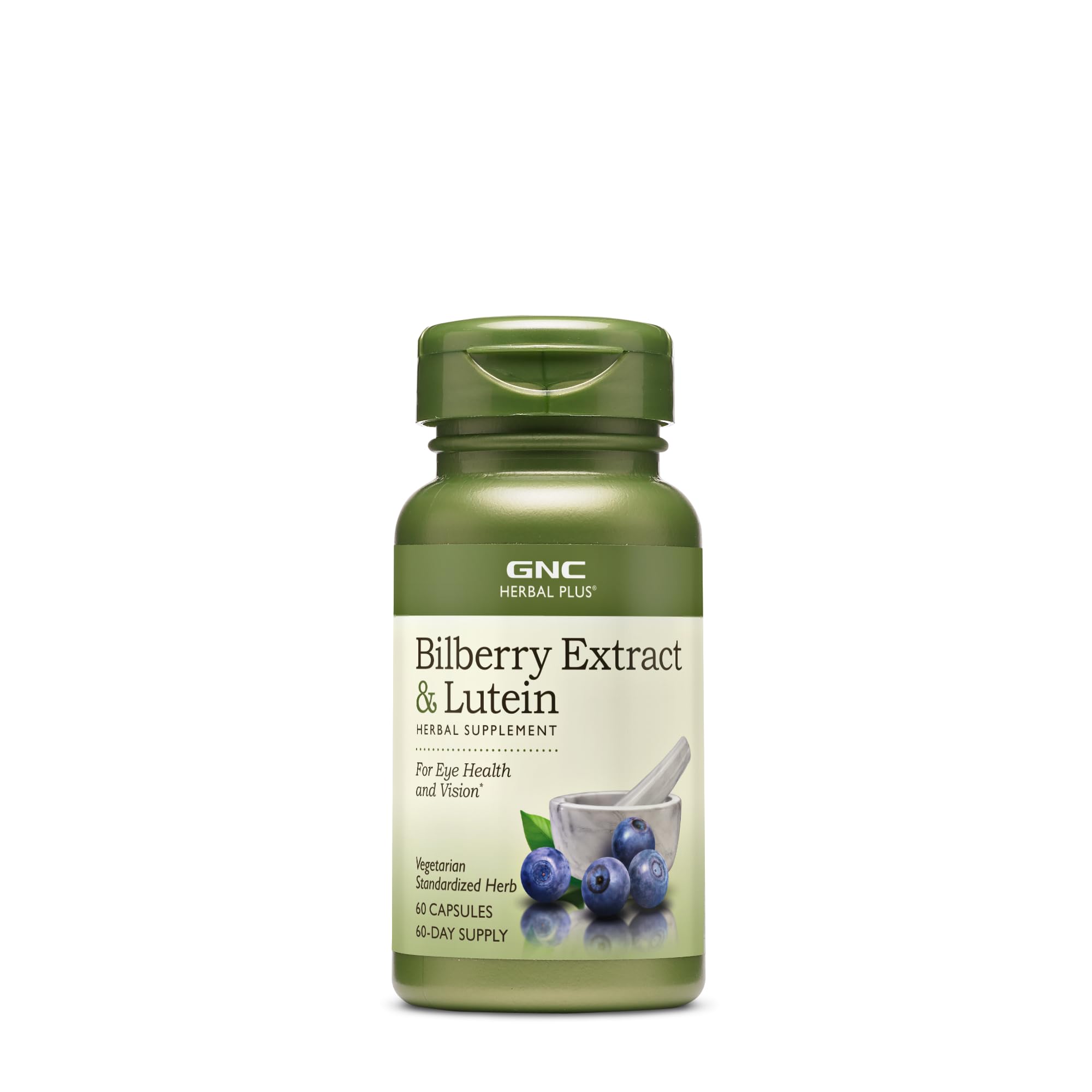 GNC Bilberry Fruit Extract 100mg supplement front view