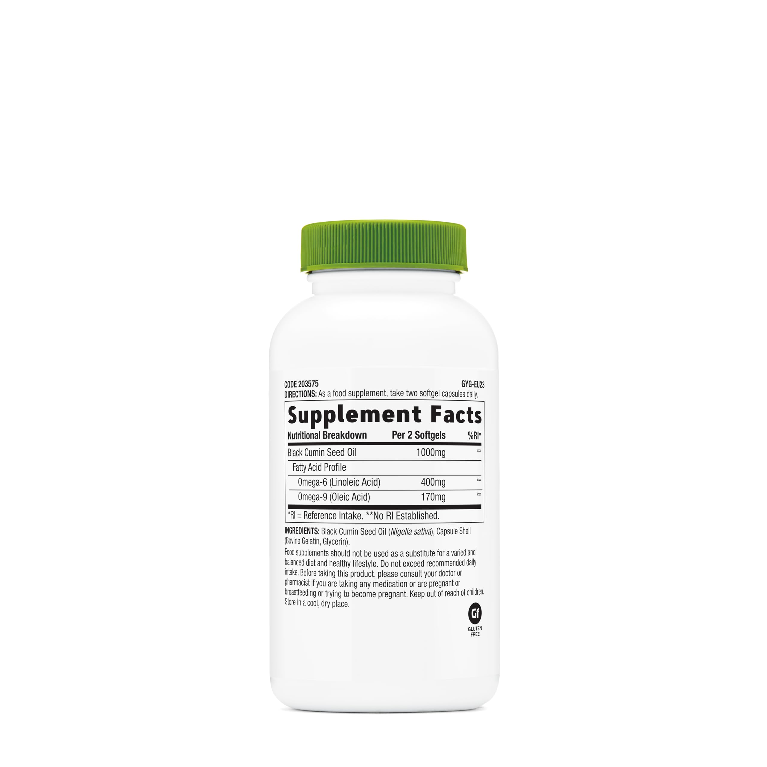 GNC Black Seed Oil Softgel Capsules 90 Count packaging