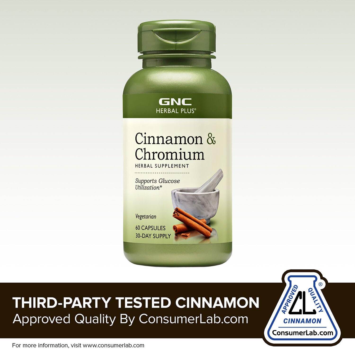 GNC Cinnamon Bark Powder 322g lifestyle scene on kitchen counter