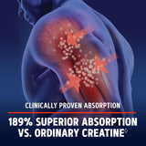 GNC Creatine HCl 189 281g on a gym bench