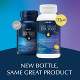 GNC EPA 1000 Mini Fish Oil Softgels with lemon flavour