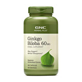 GNC Ginkgo Biloba 60mg 300 Capsules front view