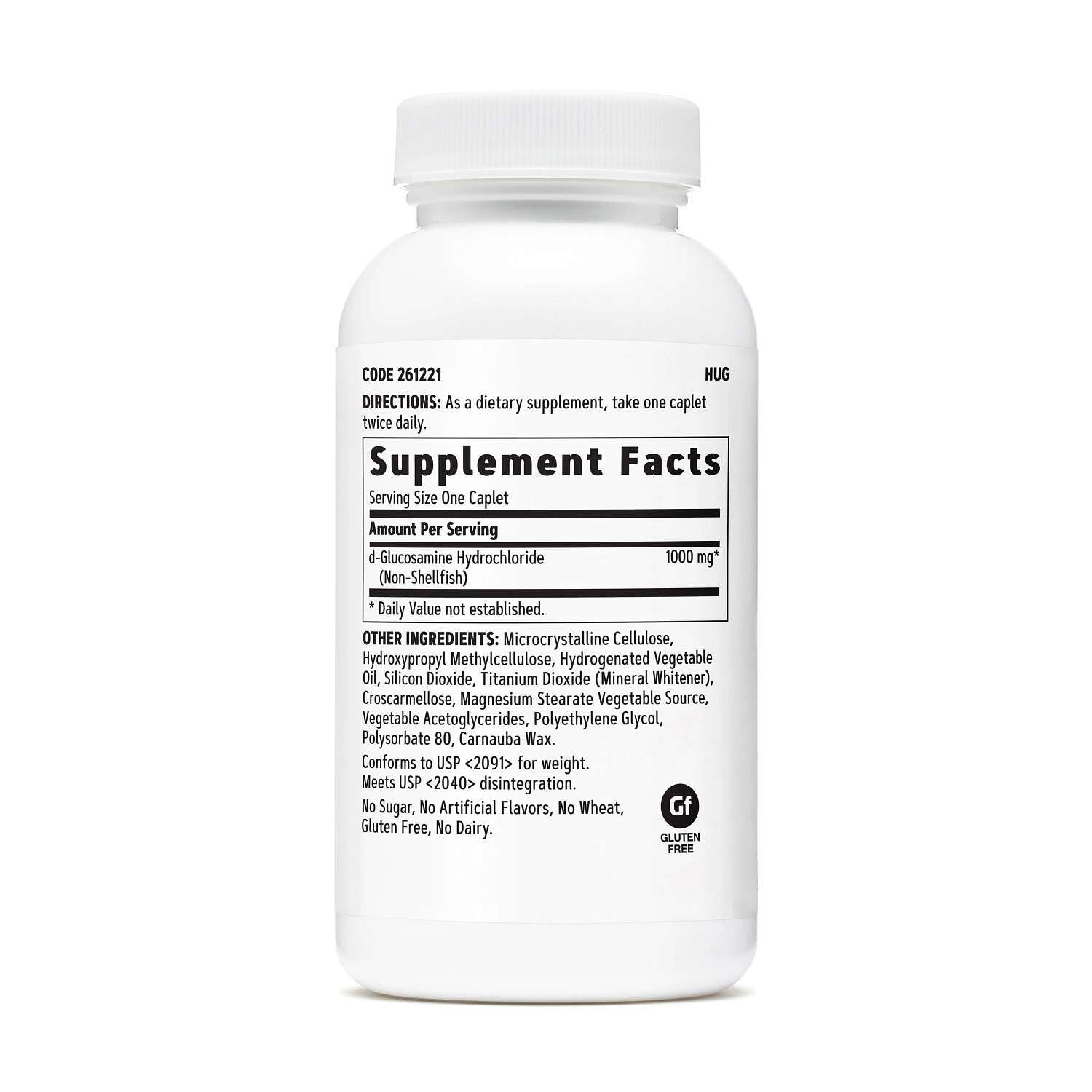 GNC Glucosamine Caplets side view showing packaging