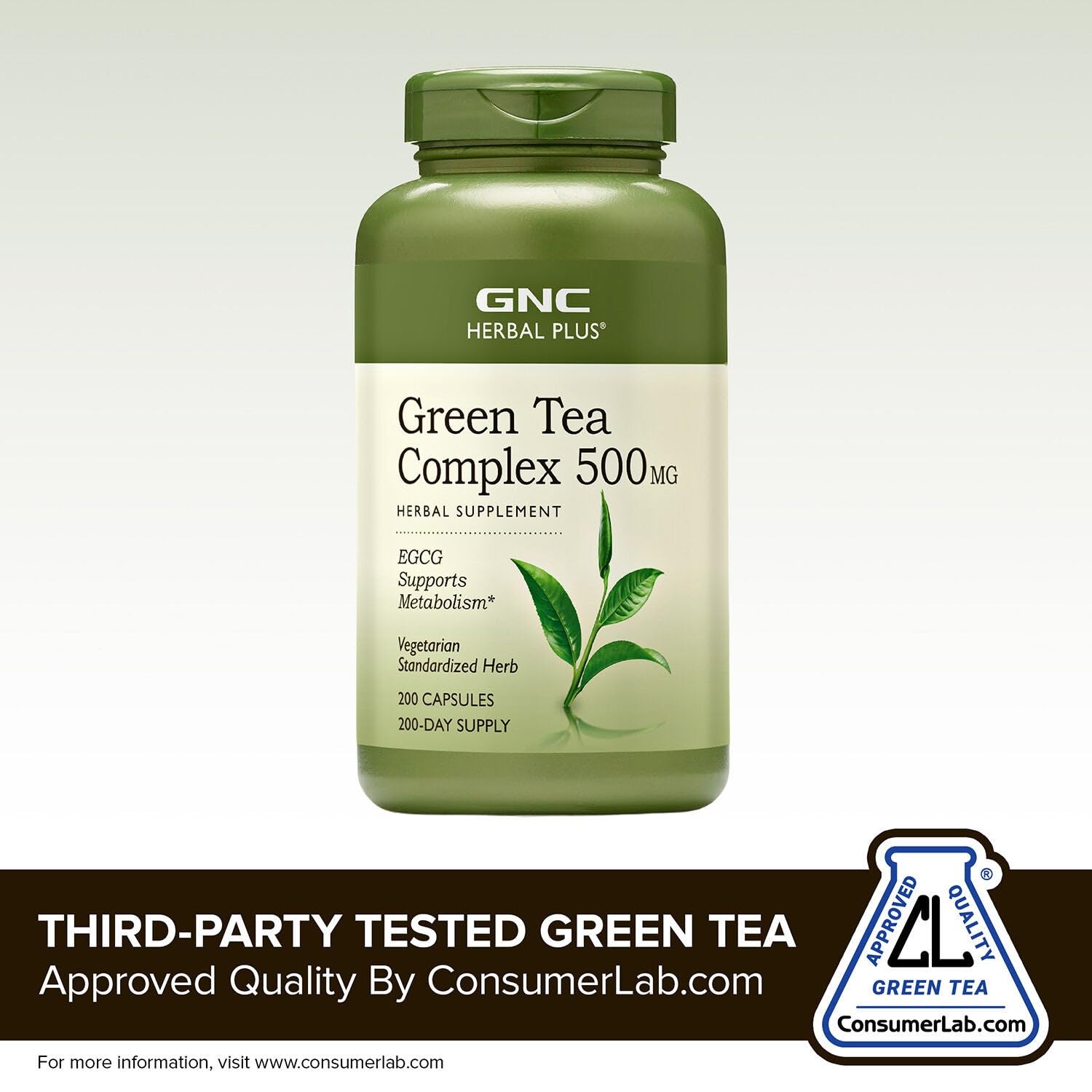 GNC Green Tea Extract Supplement 222g packaging