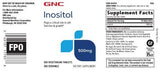 GNC Inositol B8 Supplement 500mg tablet close-up