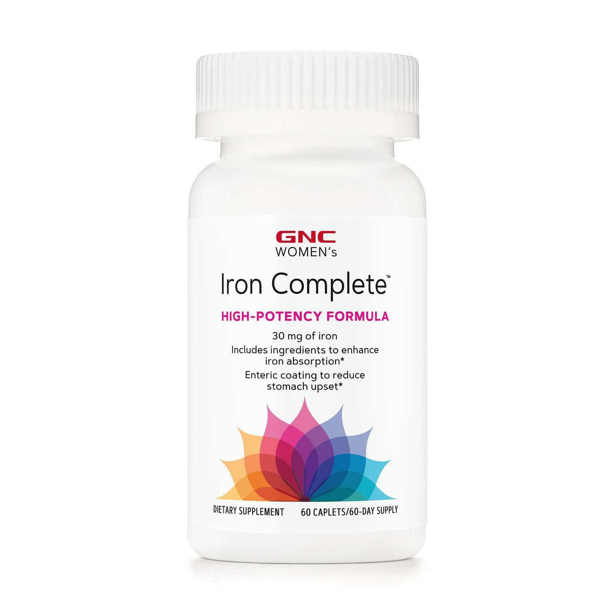 GNC Iron Supplement 30mg bottle front view