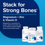 GNC Magnesium Glycinate 200mg caplets close-up
