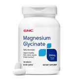 GNC Magnesium Glycinate 200mg caplets front view