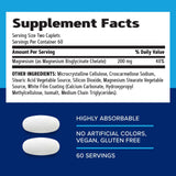 GNC Magnesium Glycinate 200mg caplets side view