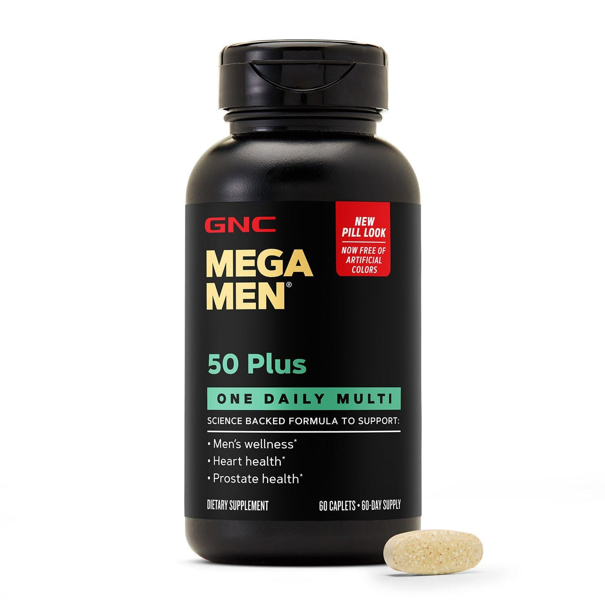 GNC Mega Men 50 Plus One Daily Multi front view with packaging