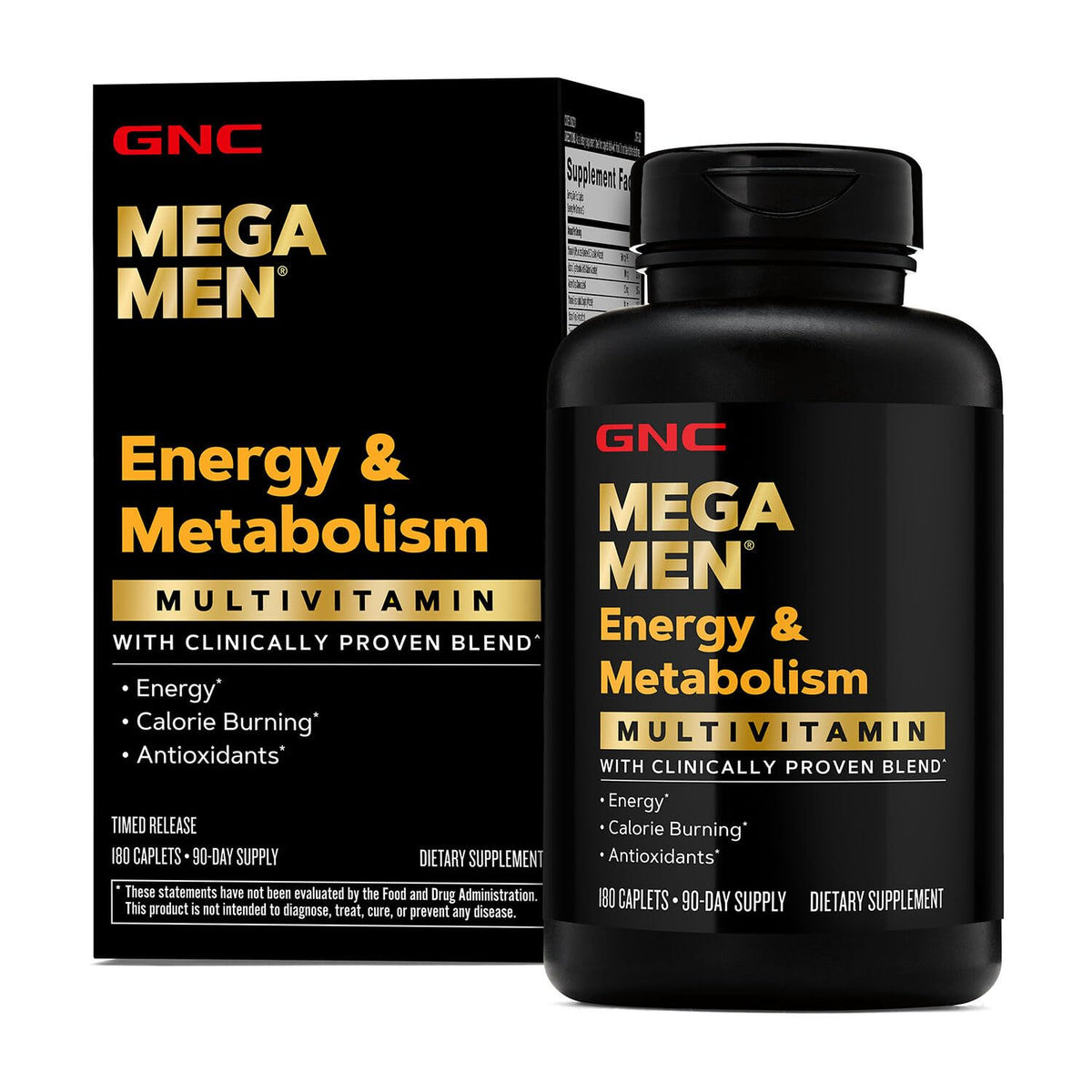 GNC Mega Men Health Multivitamin front view with packaging