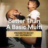 GNC Mega Men Health Multivitamin side view showing capsule