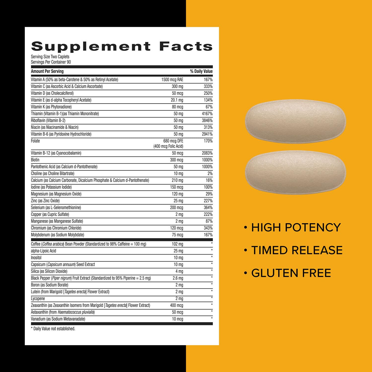 GNC Mega Men Health Multivitamin with a measuring spoon