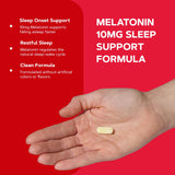 GNC Melatonin 10mg Sleep Aid 60 Tablets back view