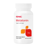 GNC Melatonin 5mg Tablets front view, 60 count