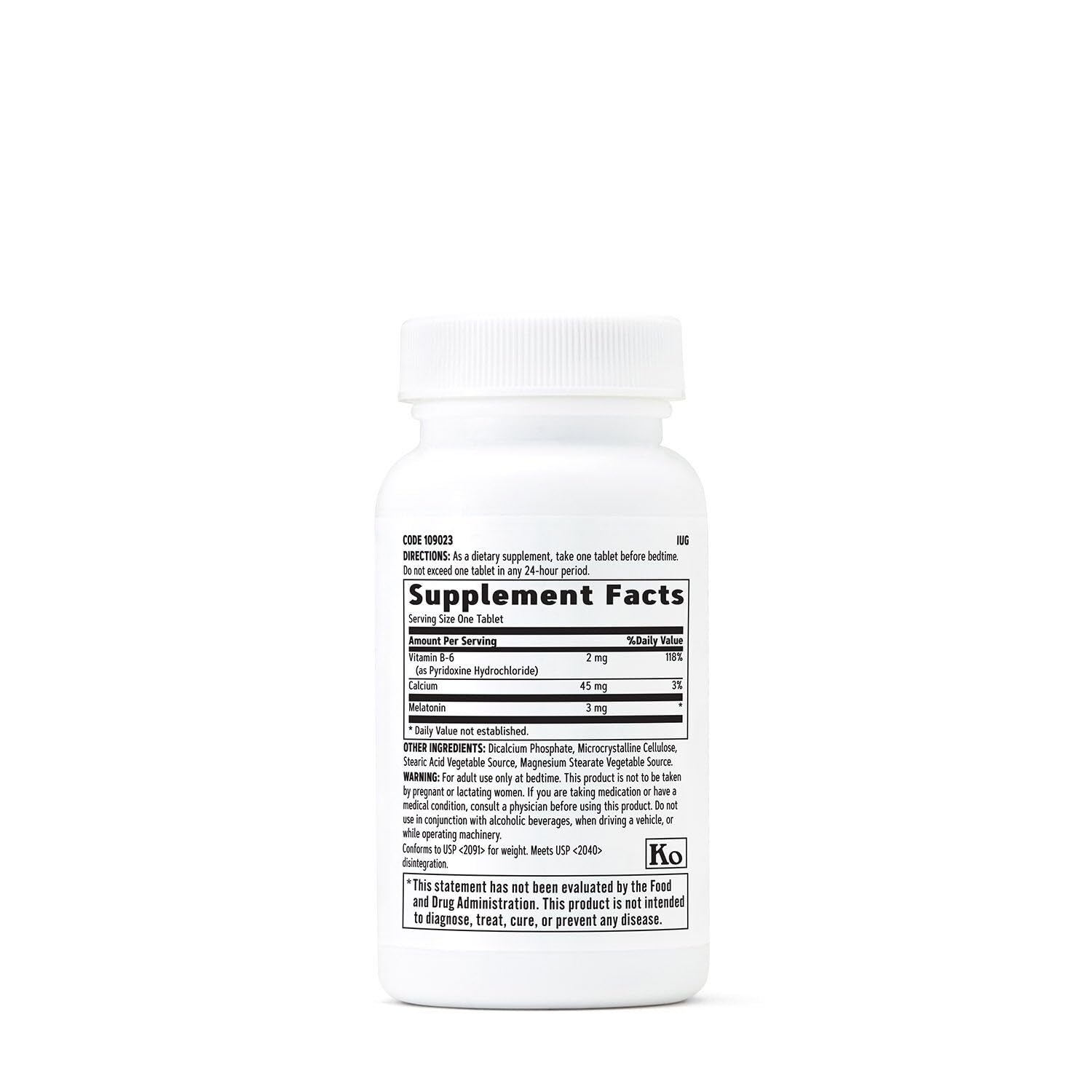 GNC Melatonin Quick-Dissolving Lozenges 5mg Peppermint packaging