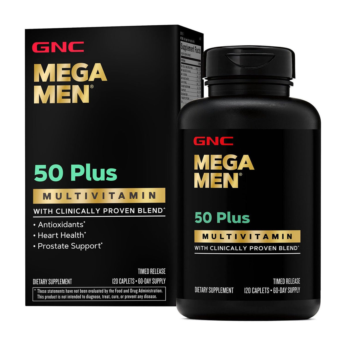 GNC Men's Multivitamin 60 caplets front view