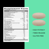 GNC Men's Multivitamin 60 caplets on a wooden table