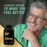 GNC Men's Multivitamin 60 caplets opened with caplets visible