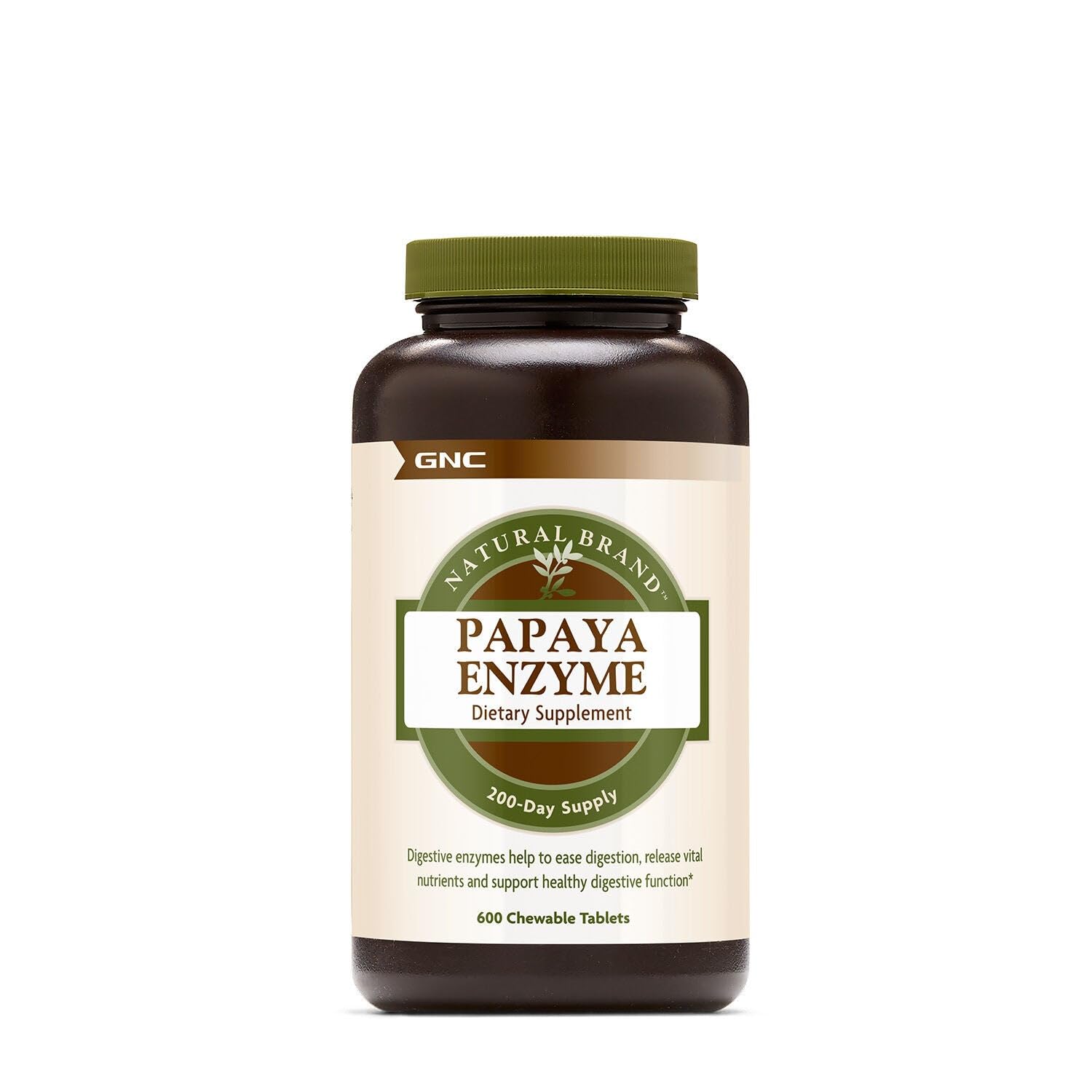 GNC Multi-Enzymes 600 chewable tablets front view