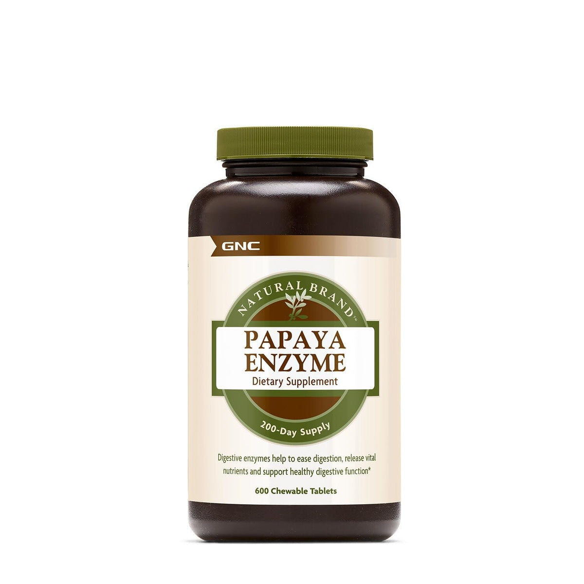 GNC Multi-Enzymes 600 chewable tablets front view