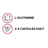GNC Pro Performance L-Glutamine 191g capsules side view