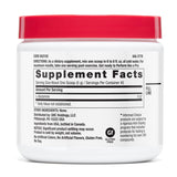 GNC Pro Performance L-Glutamine 5000mg powder back view with nutritional information