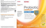 GNC Probiotic Acidophilus 60 Capsules side view