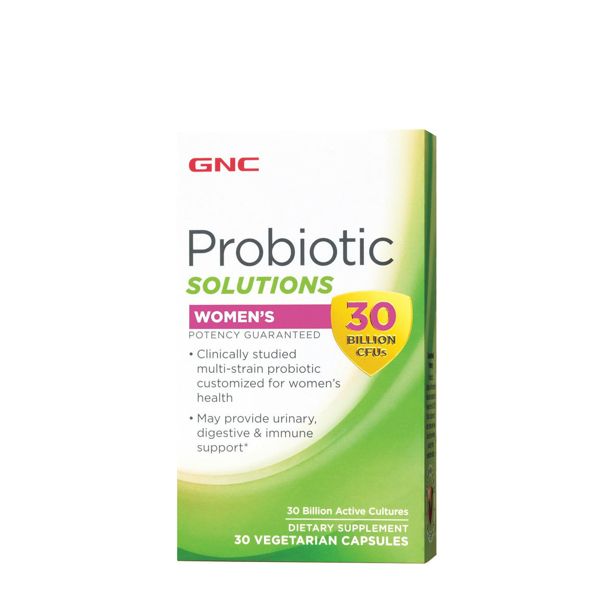 GNC Probiotic Solutions Women’s 30 Billion CFU capsules front view