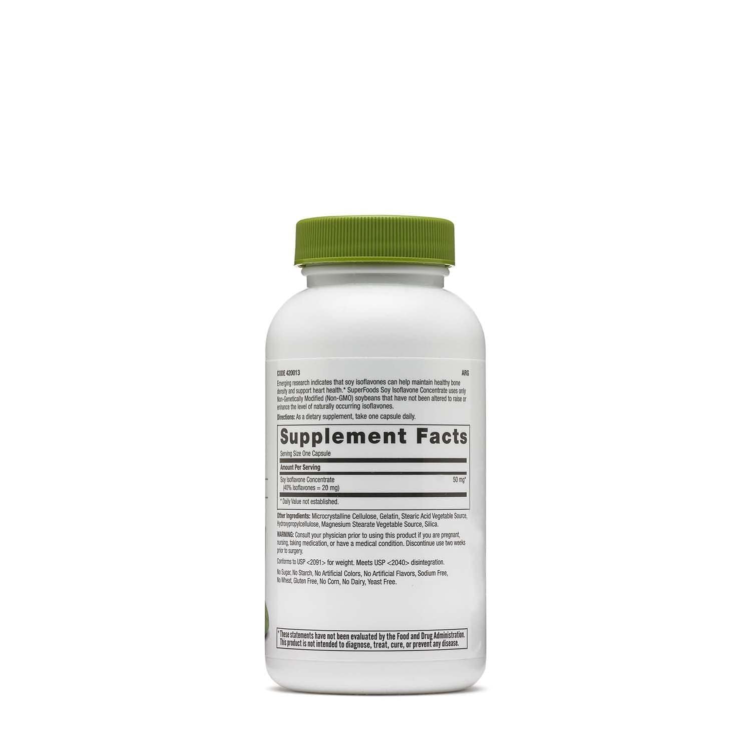GNC Soy Isoflavone Concentrate capsule close-up