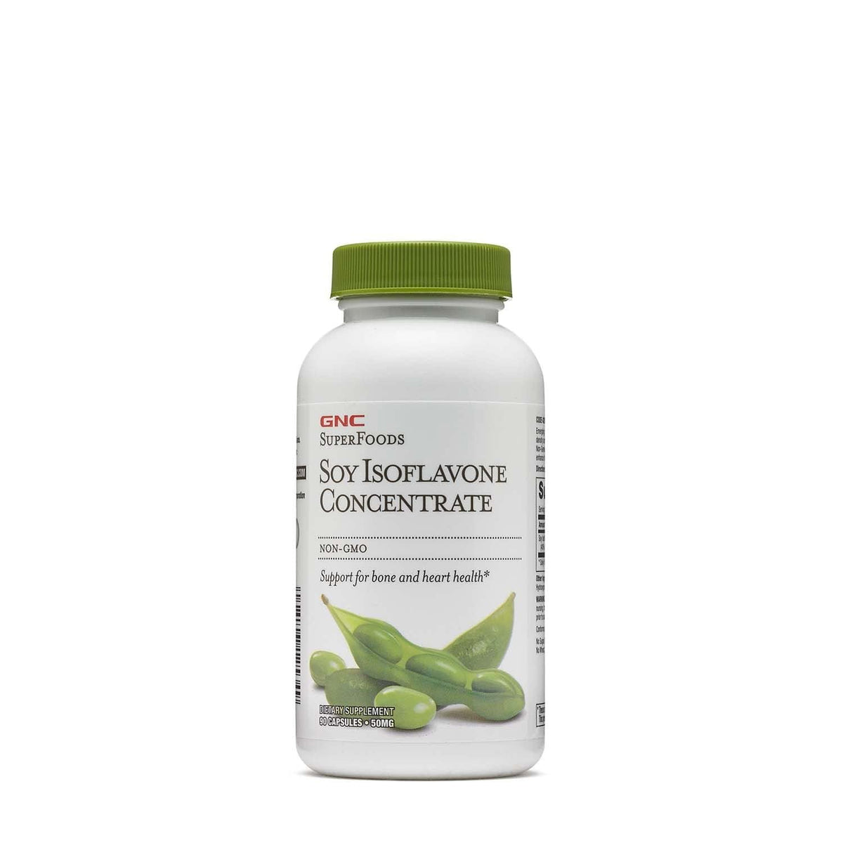 GNC SuperFoods Soy Isoflavone Concentrate 90 Capsules front view