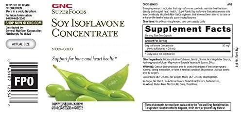 GNC SuperFoods Soy Isoflavone Concentrate packaging