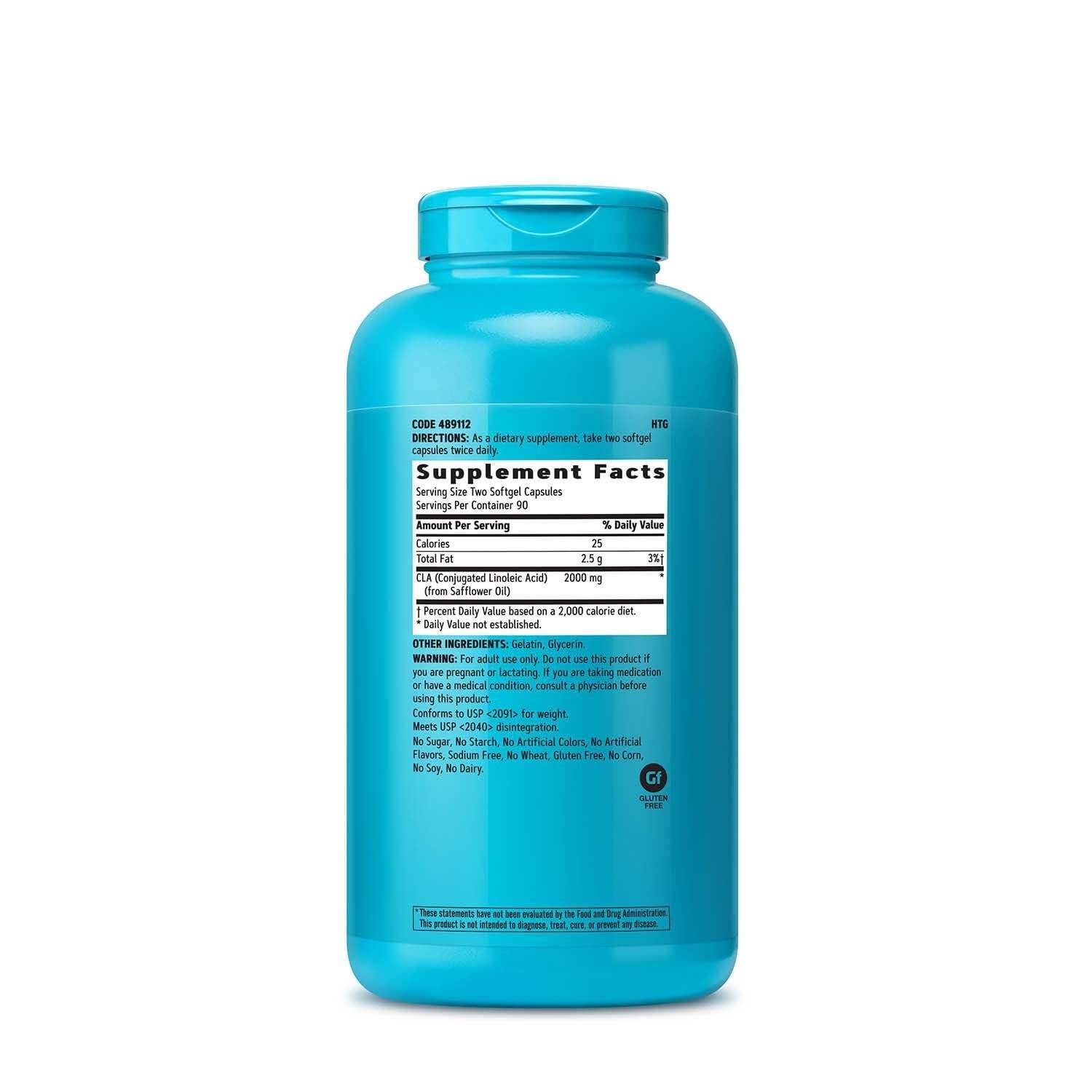 GNC Total Lean CLA 390g side view showing capsule size