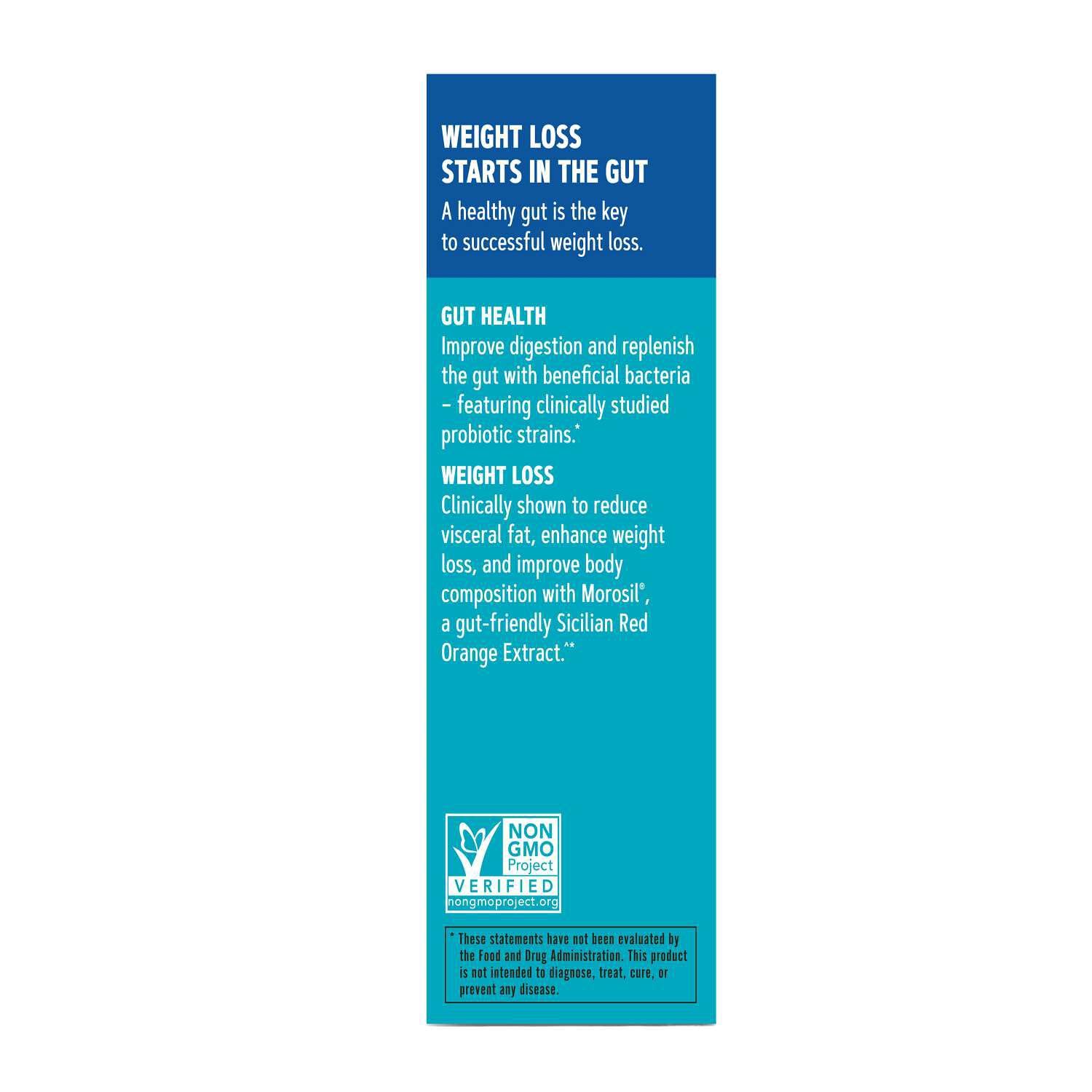 GNC Total Lean Probiotic 60 Tablets back view