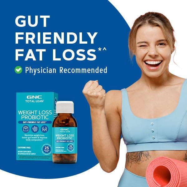 GNC Total Lean Probiotic 60 Tablets opened bottle