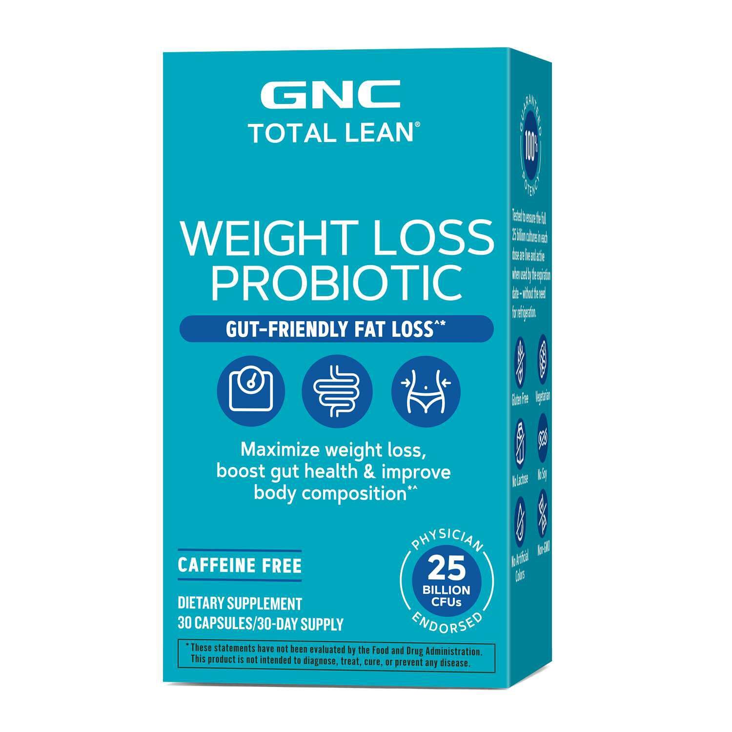GNC Total Lean Probiotic 60 Tablets packaging