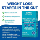 GNC Total Lean Probiotic 60 Tablets with ingredients list