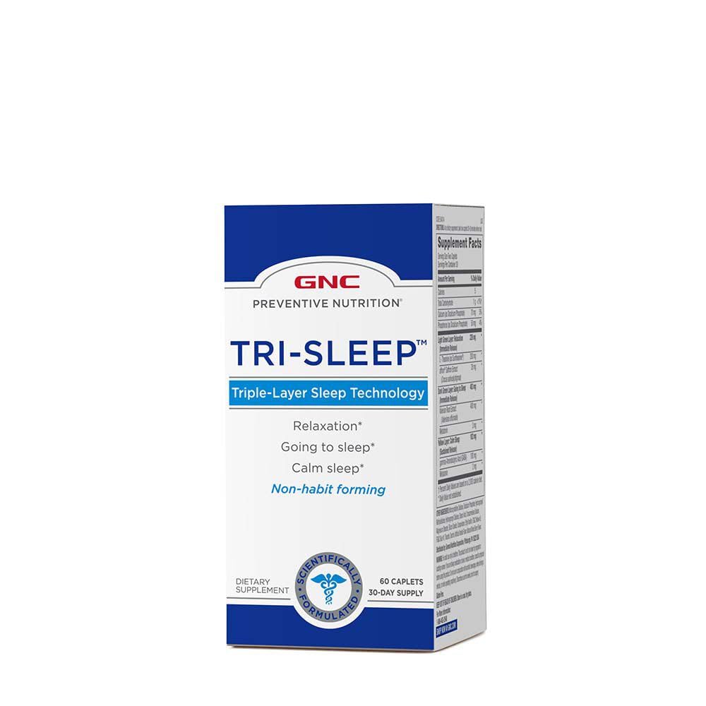 GNC TRI-SLEEP Sleep Supplement 60 caplets front view