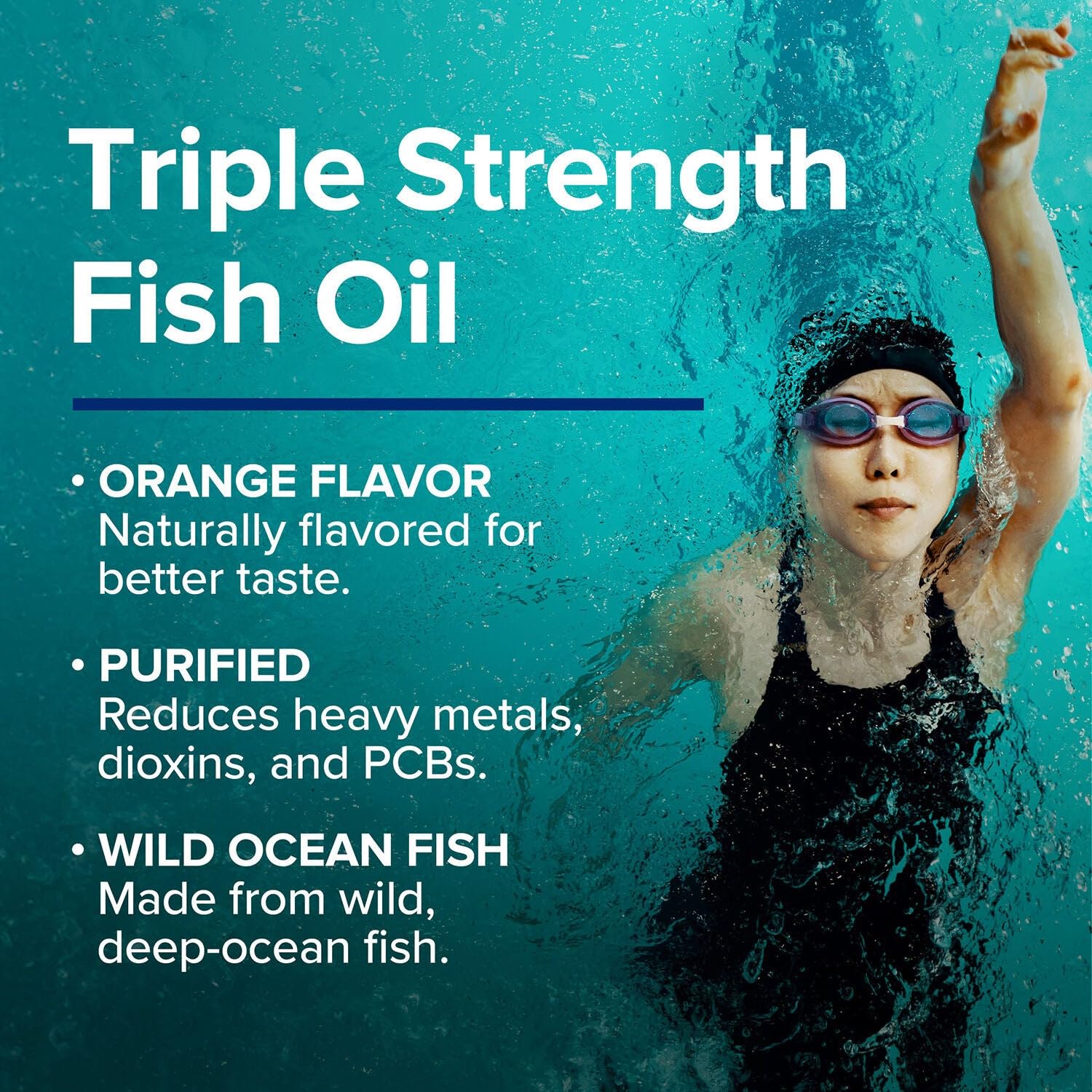 GNC Triple Strength Fish Oil 1000mg orange flavour