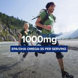 GNC Triple Strength Fish Oil softgel capsules close-up