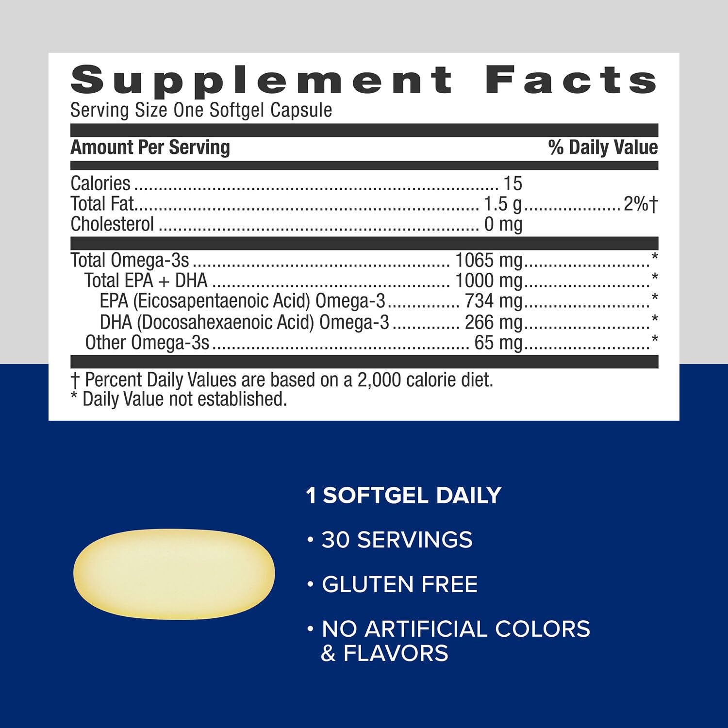 GNC Triple Strength Fish Oil softgel with enteric coating