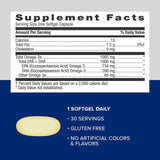 GNC Triple Strength Fish Oil softgel with enteric coating