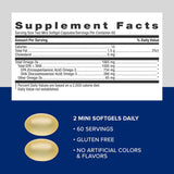 GNC Triple Strength Fish Oil softgels in a hand