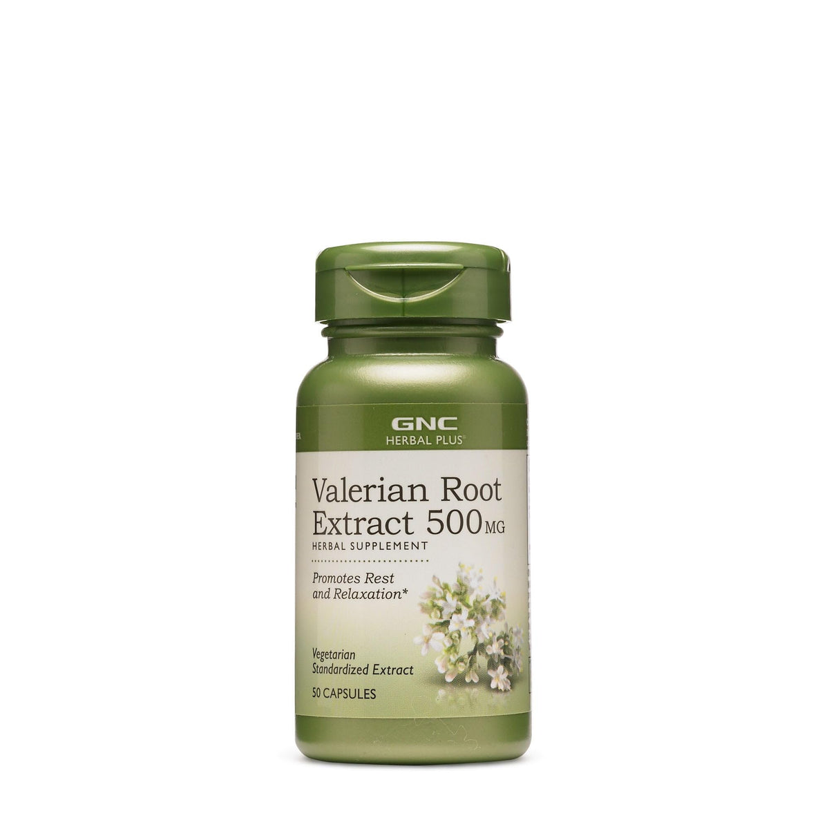 GNC Valerian Root Extract 500mg front view of packaging