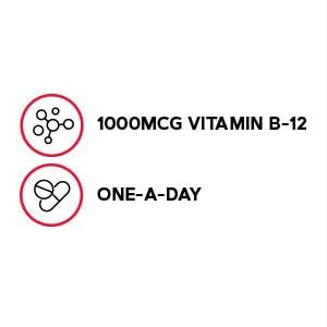 GNC Vitamin B-12 1000mcg vegetarian caplets packaging