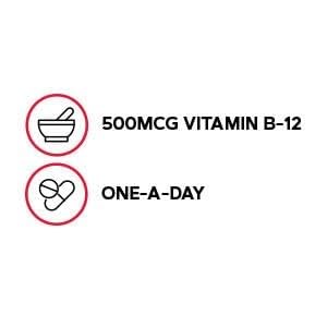 GNC Vitamin B-12 500mcg supplement capsules