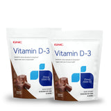 GNC Vitamin D-3 1000 IU chocolate soft chews front view
