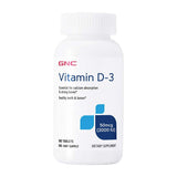 GNC Vitamin D-3 Tablets 180 Count front view